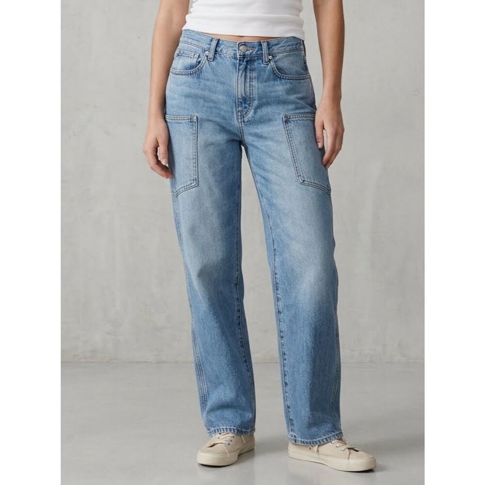 Madewell Low-Slung Straight Jeans Pocket Edition 26